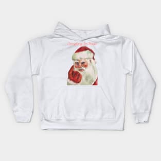 Naughty Or Nice Santa Claus Kids Hoodie